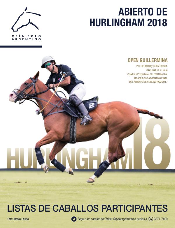 Listas Raza Polo Argentino Hurlingham18AACCP