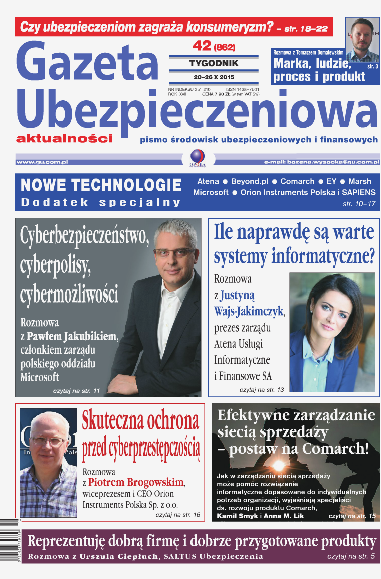 Gazeta Ubezpieczeniowa - wydanie elektroniczne nr 42-2015