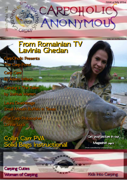 Carp Angler Magazine CAM, Carpoholic Anonymous Issue 4 July 2014