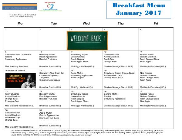 386 - Detroit Public Schools Breakfast