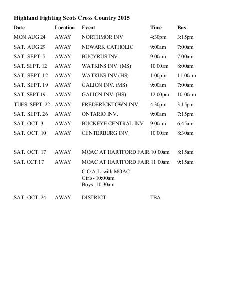 Highland Local SD Schedules CCv1 CC 1