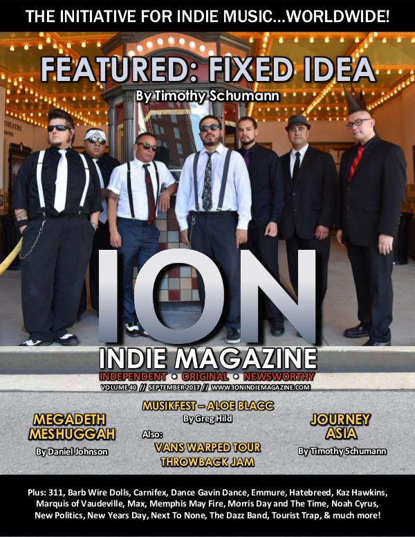 ION INDIE MAGAZINE September 2017, Volume 40