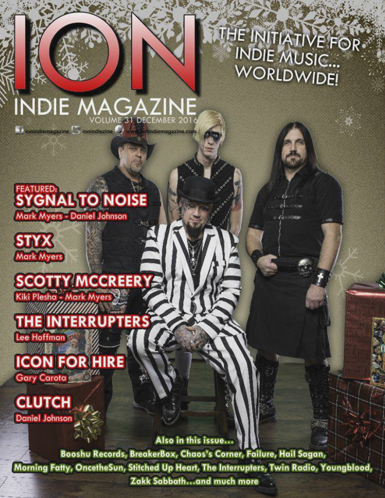 ION INDIE MAGAZINE December 2016, Volume 31