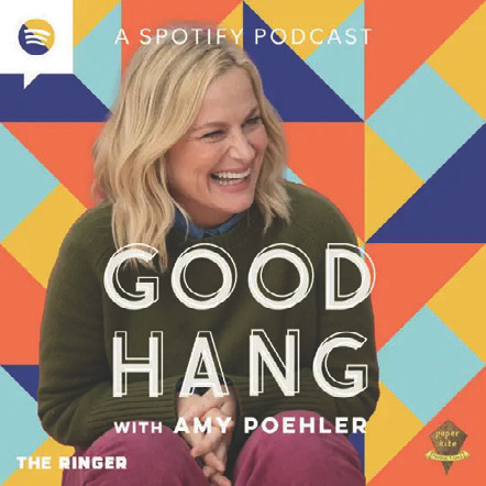 Good Hang podcast cover with photo of Amy Poehler