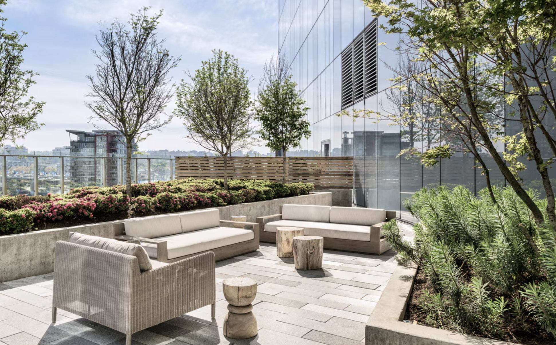 JW Marriott Parq Vancouver Terrace and outdoor seating area