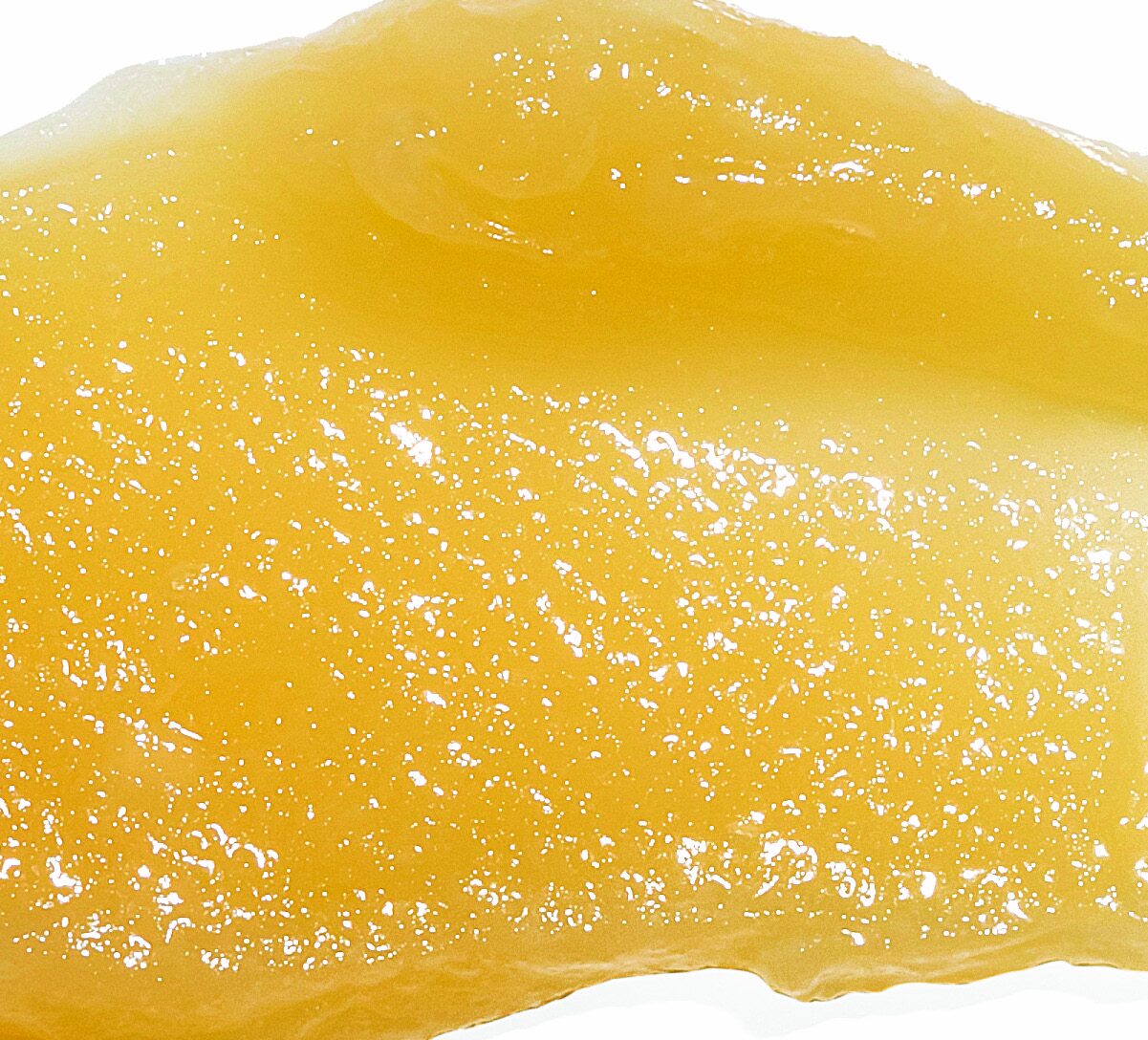Close-up texture of yellow gel (product texture)