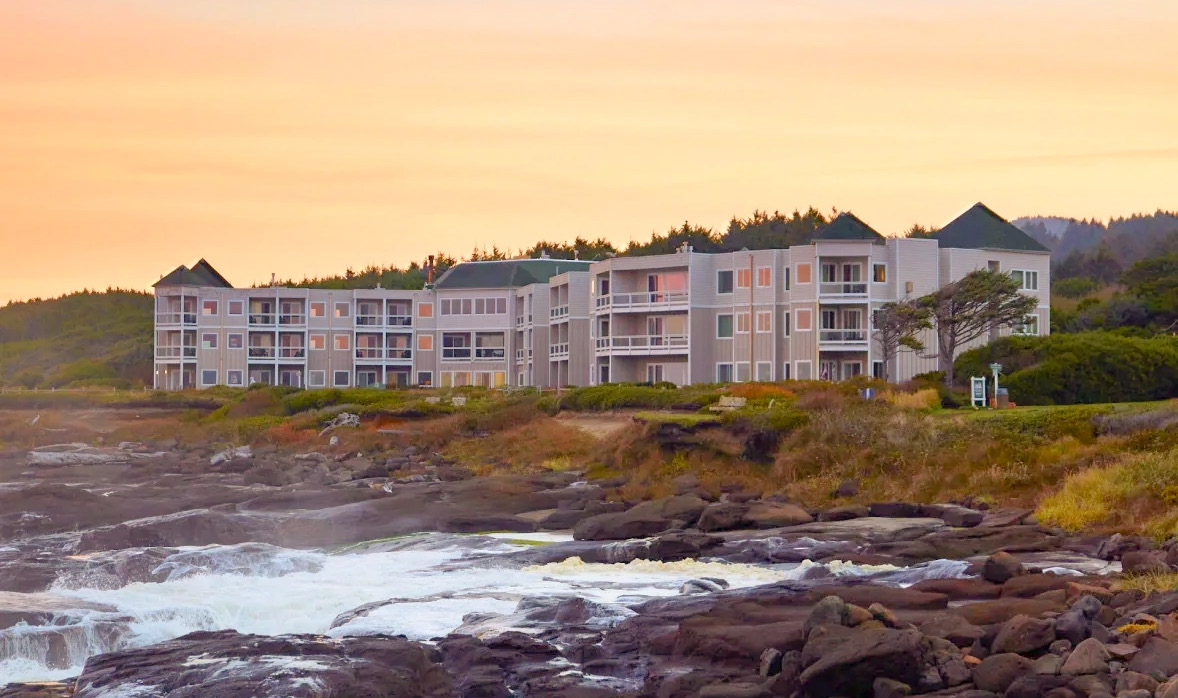 Overleaf Lodge & Spa &mdash; coastal lodge at sunset