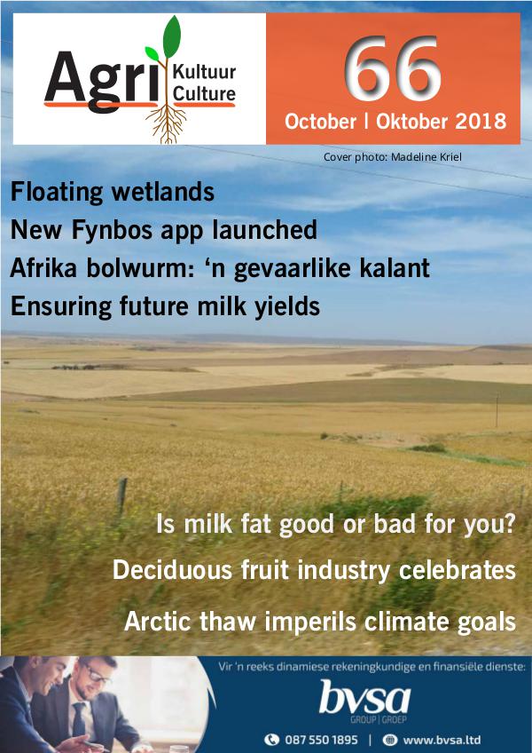 Agri Kultuur October / Oktober 2018