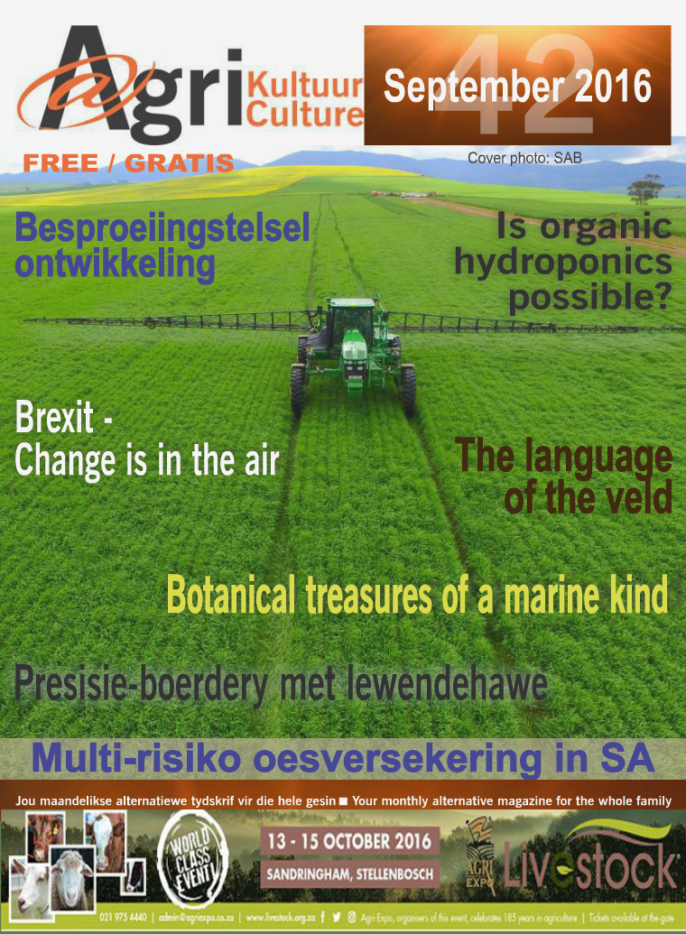 Agri Kultuur September / September 2016