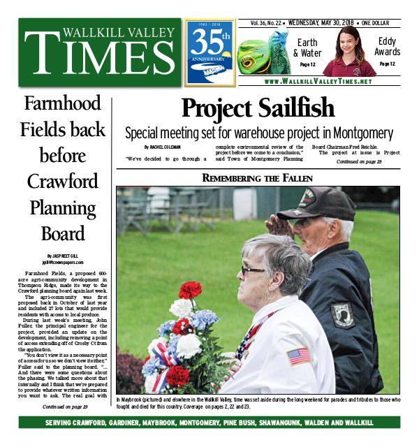 Wallkill Valley Times May 30 2018