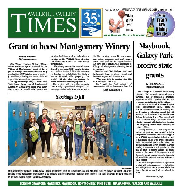 Wallkill Valley Times Dec. 26 2018