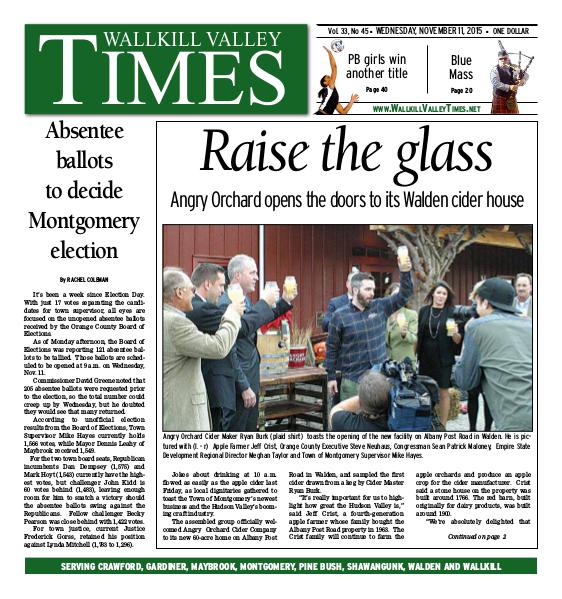 Wallkill Valley Times Nov. 11 2015