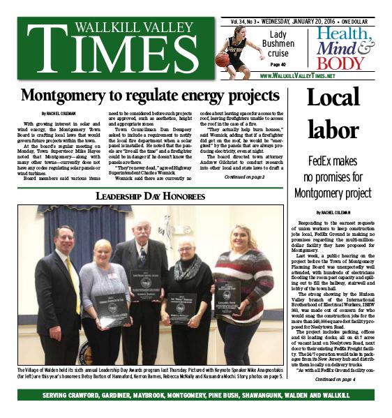 Wallkill Valley Times Jan. 20 2016