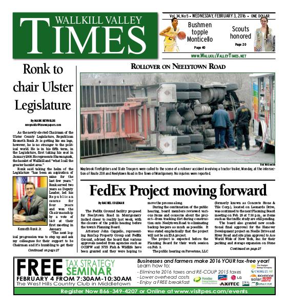 Wallkill Valley Times Feb. 03 2016