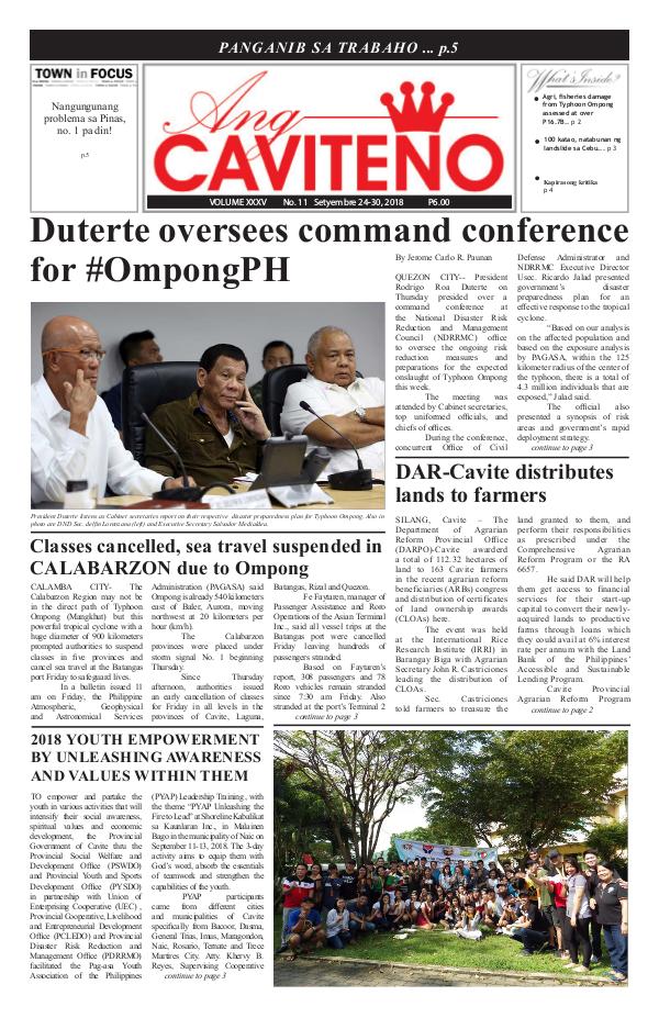 September 24-30, 2018 Issue