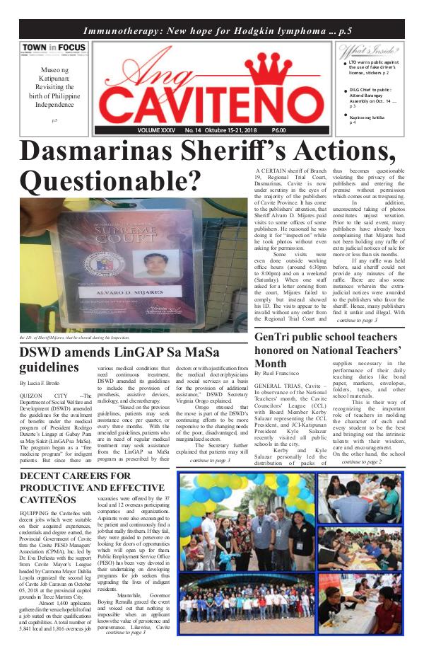 October 15-21, 2018 Issue