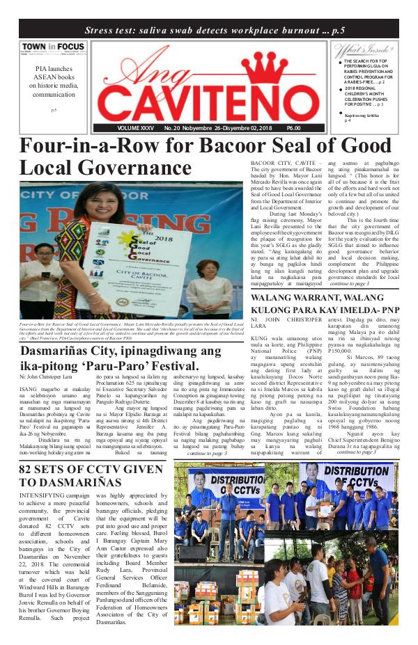 November 26-December 02, 2018 Issue