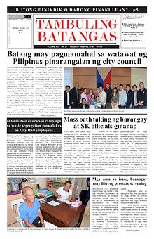 Tambuling Batangas Publication