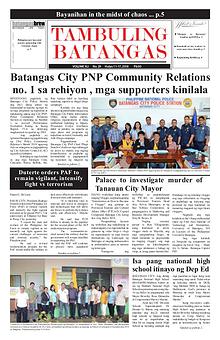 Tambuling Batangas Publication