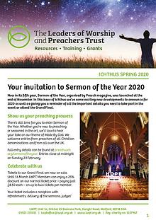 Ichthus Newsletter Spring 2020