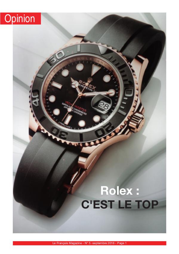 - Rolex, c'est le top