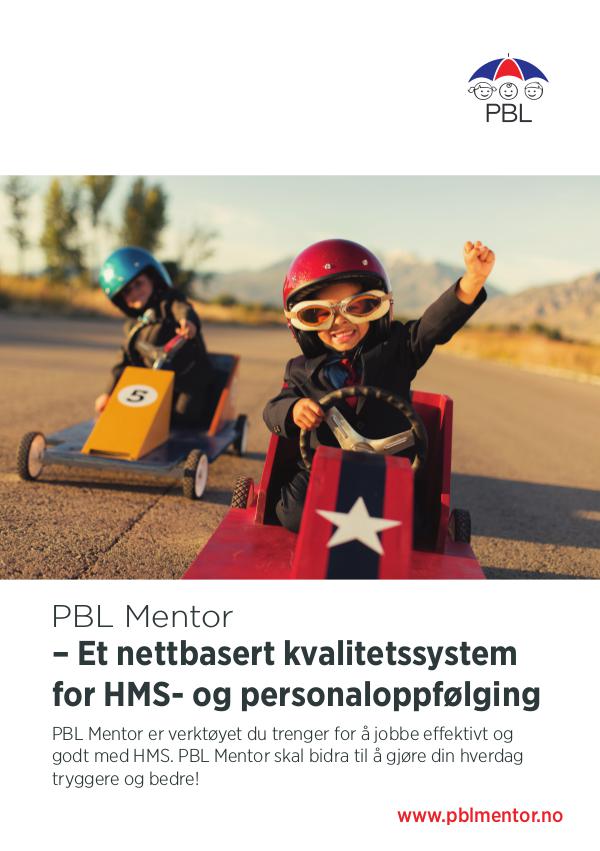 PBL Mentor høst 2016 – Et nettbasert system for HMS- og personaloppfølg