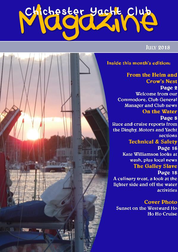 Chichester Yacht Club Magazine July 2018