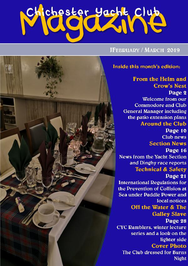 Chichester Yacht Club Magazine February / March 2019