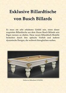 Exklusive Billardtische von Busch Billards