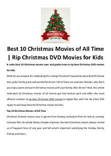 Best Christmas Movies/Songs