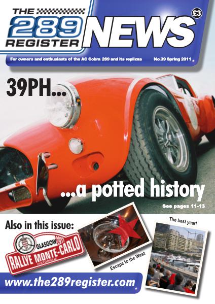 The 289 Register News No 39 Spring 2011