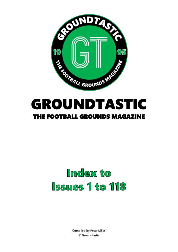 Groundtastic Index 1 to 118