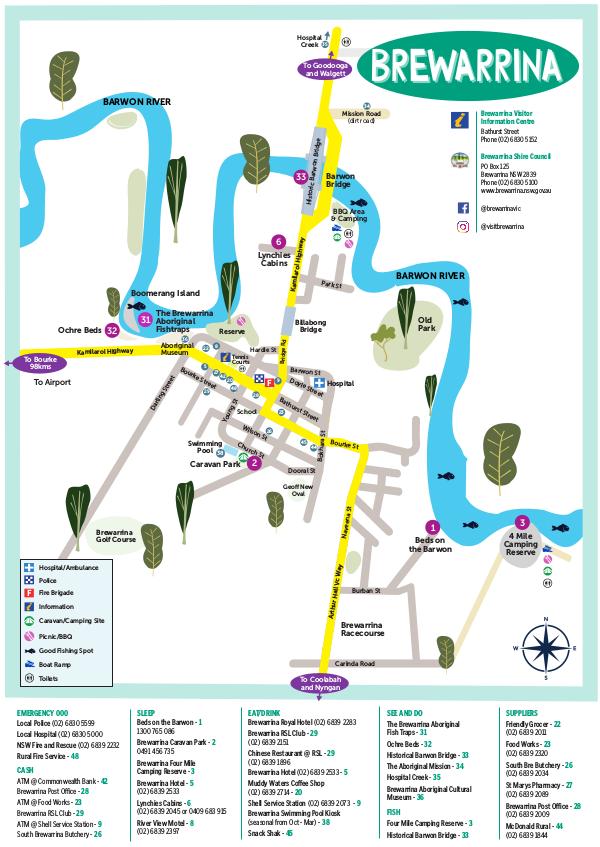 Brewarrina Town Map Brewarrina Town Map 2019