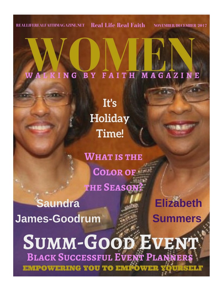 Real Life Real Faith Women Walking By Faith November/December 2017