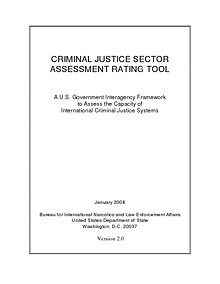 CRIMINAL JUSTICE SECTOR ASSESSMENT RATING TOOL