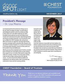 CHEST Foundation Donor Spotlight