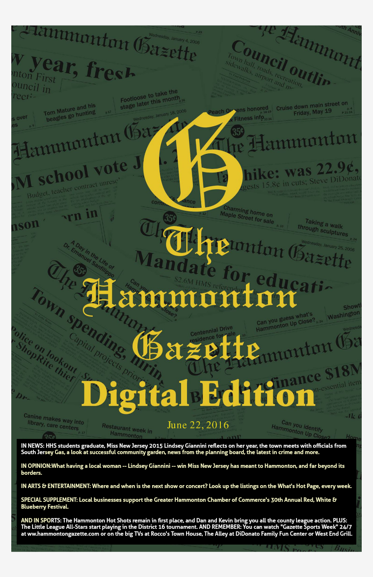 The Hammonton Gazette 06/22/16 Edition