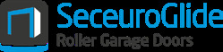SecuroGlide logo banner reading 'SecuroGlide Roller Garage Doors'.