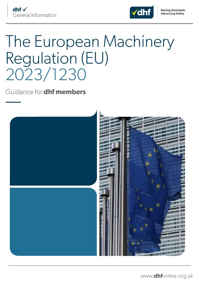 Cover: The European Machinery Regulation (EU) 2023/1230 &mdash; Guidance for dhf members