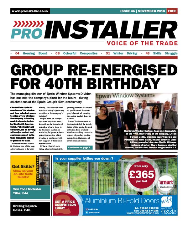 Pro Installer November 2016 - Issue 44