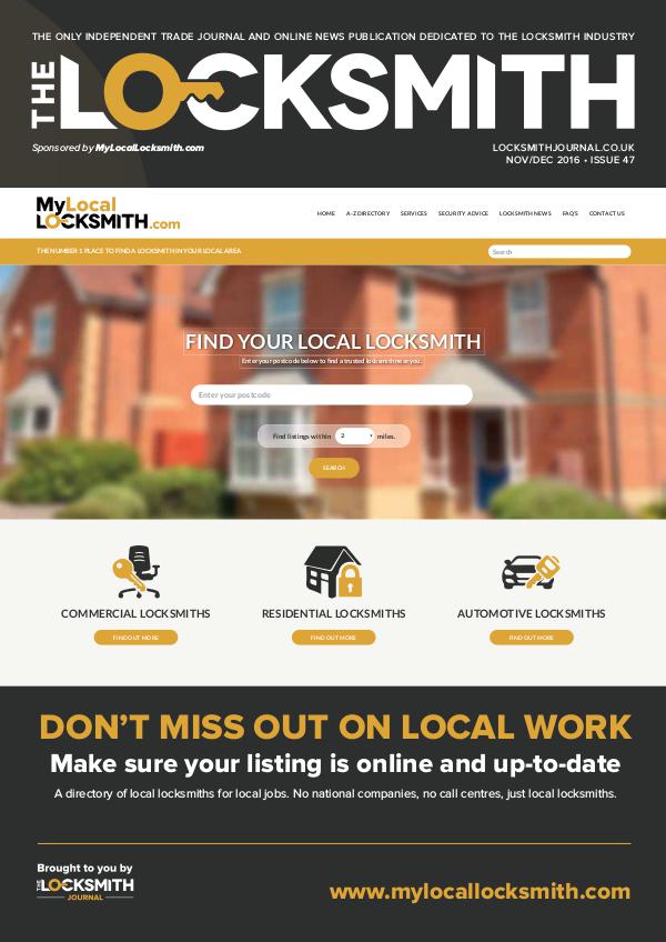 The Locksmith Nov/Dec 2016