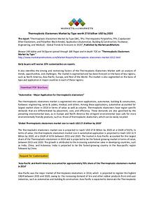 Thermoplastic Elastomers Market Type worth 27.8 billion USD by 2020