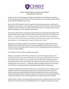 CPA Non-Region Statement