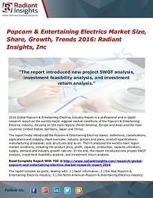 Popcorn & Entertaining Electrics Market Size, Share, Growth, 2016