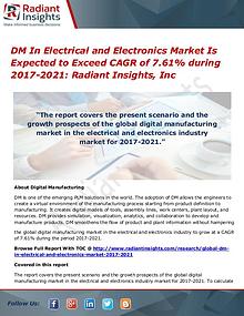 DM in Electrical and Electronics Market is Expected to Exceed CAGR of