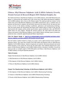 Chinese Alkyl Benzene Sulphonic Acid (LABSA) Industry Growth 2015