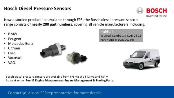 Bosch Diesel Pressure Sensors