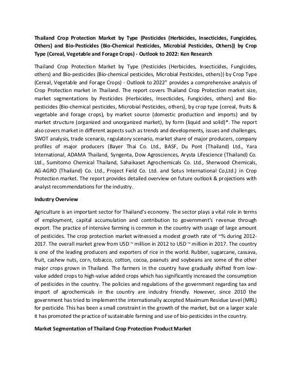 Thailand Crop Protection Market Size