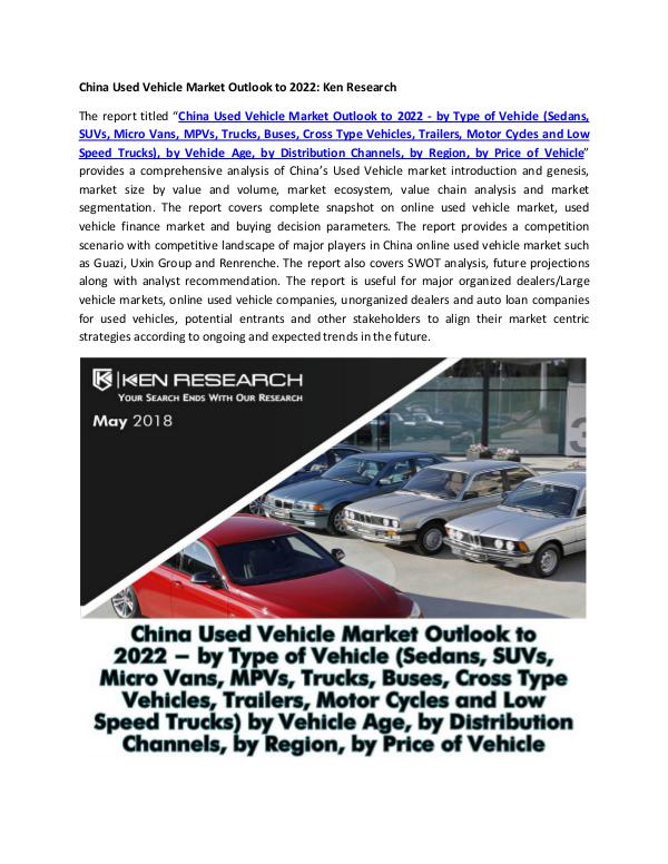 Buying Used Car China, China Used Car Market