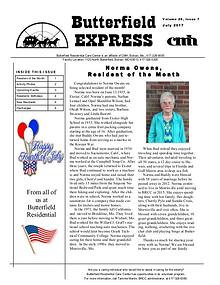 Butterfield Residential Care Center's Butterfield Express